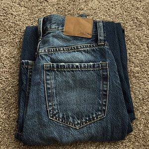 These are Aeropostale size 00 REG, high rise wide leg jeans.